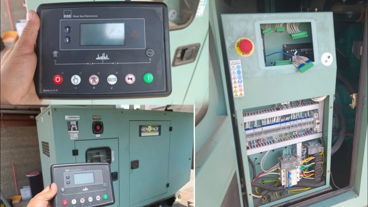 cómo arrancar generador eléctrico con motor Cummins sin el panel de control DeepSea arranque manual