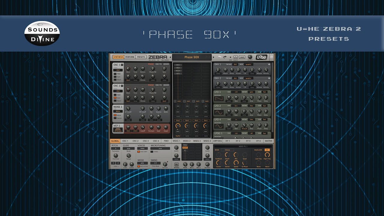 SoundsDivine 'Phase 90X' - U-he Zebra 2