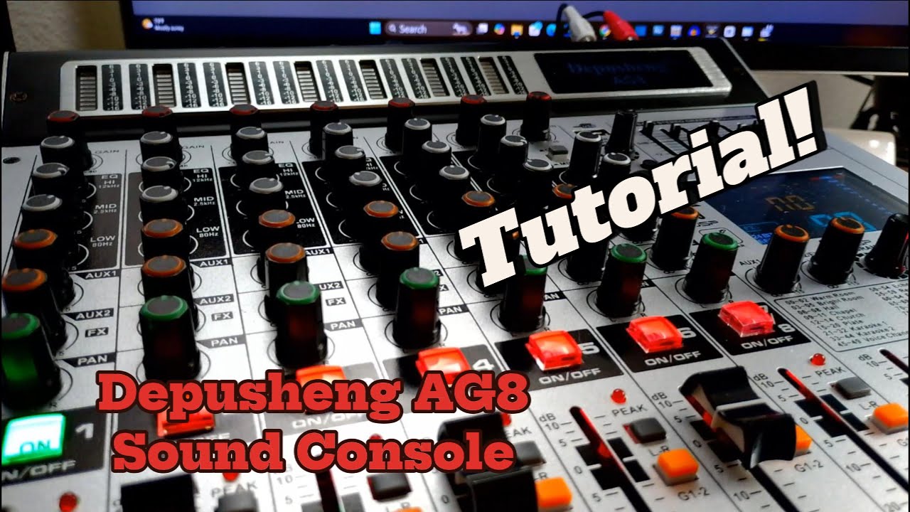 Depusheng AG8 Sound Mixer Start-Up Tutorial