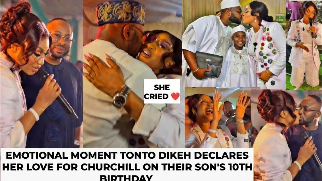 Tonto dikeh appreciates & declares her love for her ex husband Churchill on sons birthday