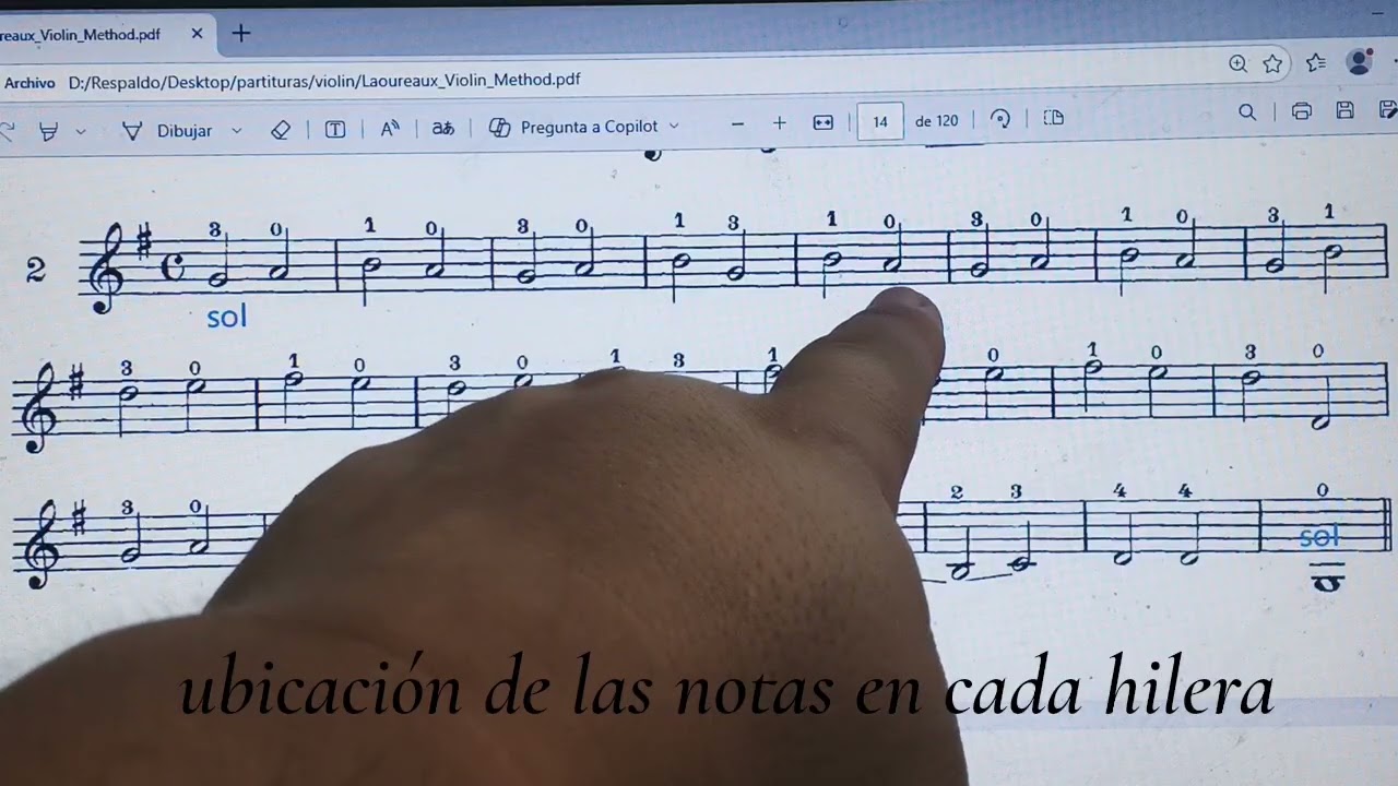 Ejercicio para sicu y lectura músical 