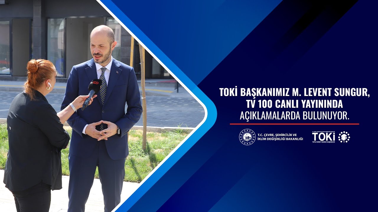 TOKİ Başkanımız M. Levent Sungur, TV 100 canlı yayınında açıklamalarda bulunuyor.