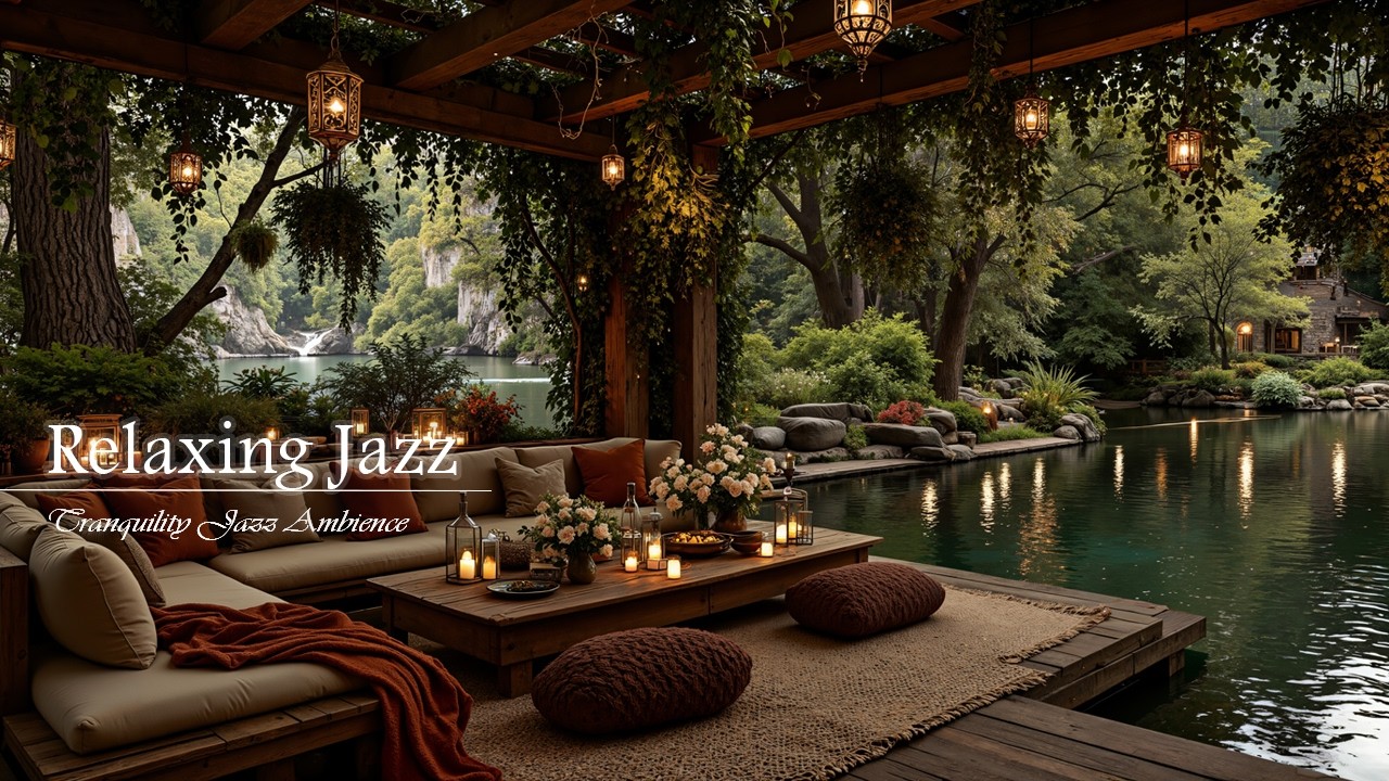 Расслабляющий Джаз В Уединенной Атмосфере На Берегу Озера | Нежный Джаз В Сочетании С Природой Дл...