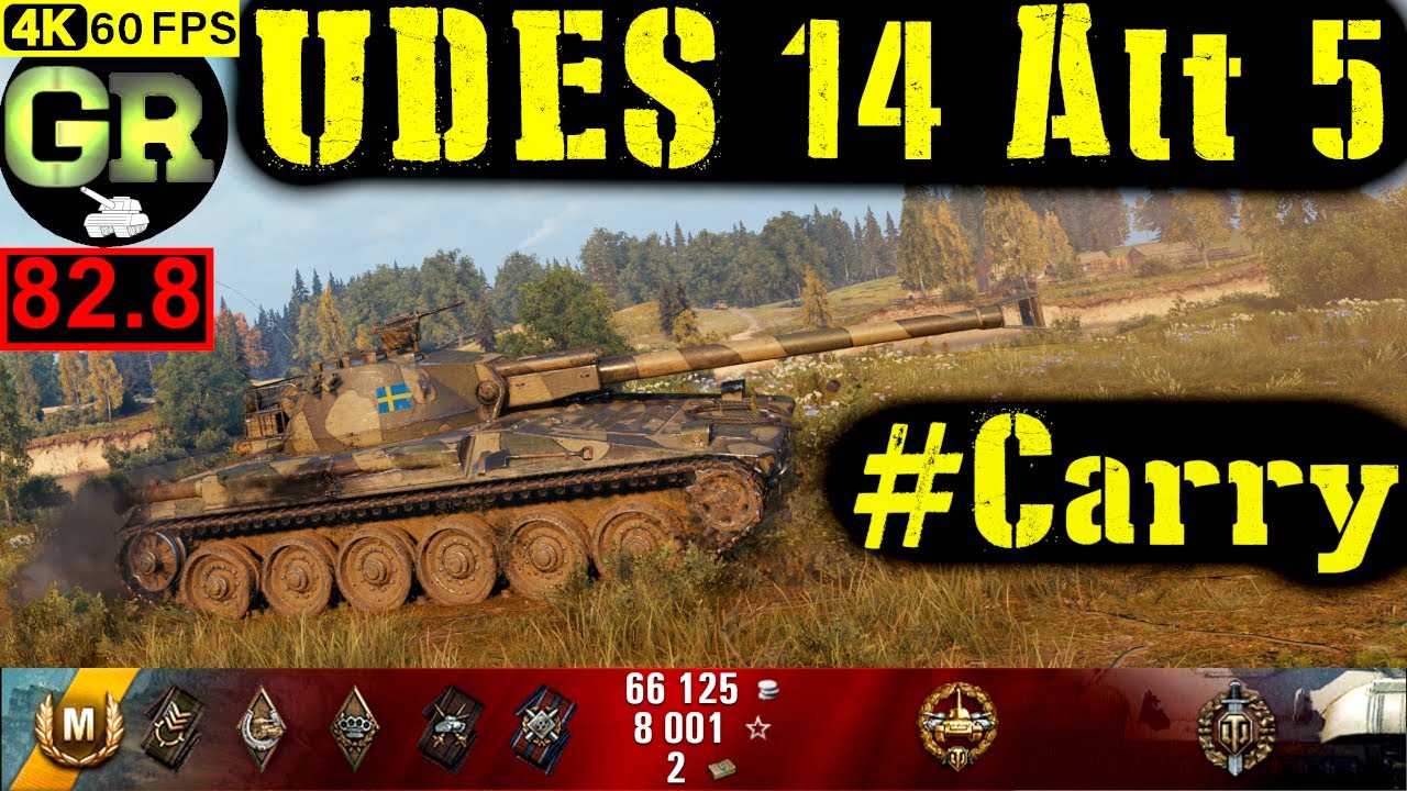 World of Tanks UDES 14 Alt 5 WoT Replay - 7 Kills 5.1K DMG(Patch 1.5.0)