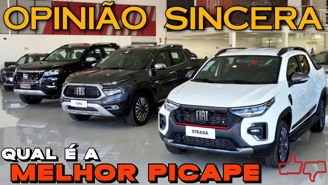 Qual a MELHOR PICAPE da Fiat? Titano, Strada ou Toro? Diesel, 4x4, autom&aacute;tica. COMPARATIVO completo