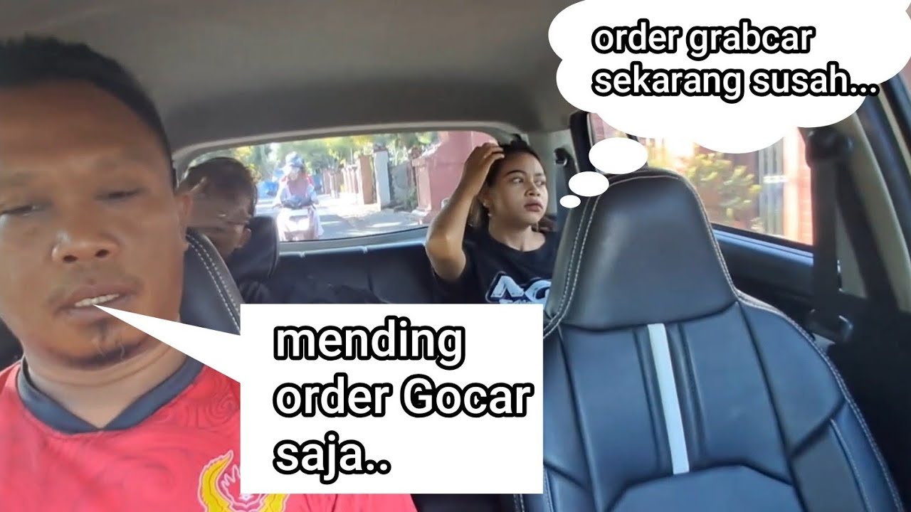 TIDAK BOLEH DI TIRU... GRAB CAR MINGGIR DULU BIAR GOCAR YANG ONBID