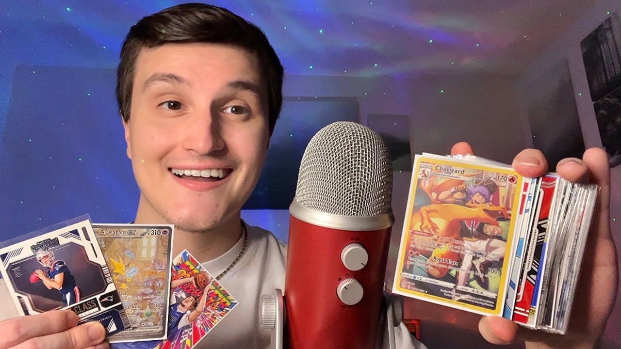 ASMR | Showing My ENTIRE Card Collection 🏀👾 (NBA, Pokemon, NFL)