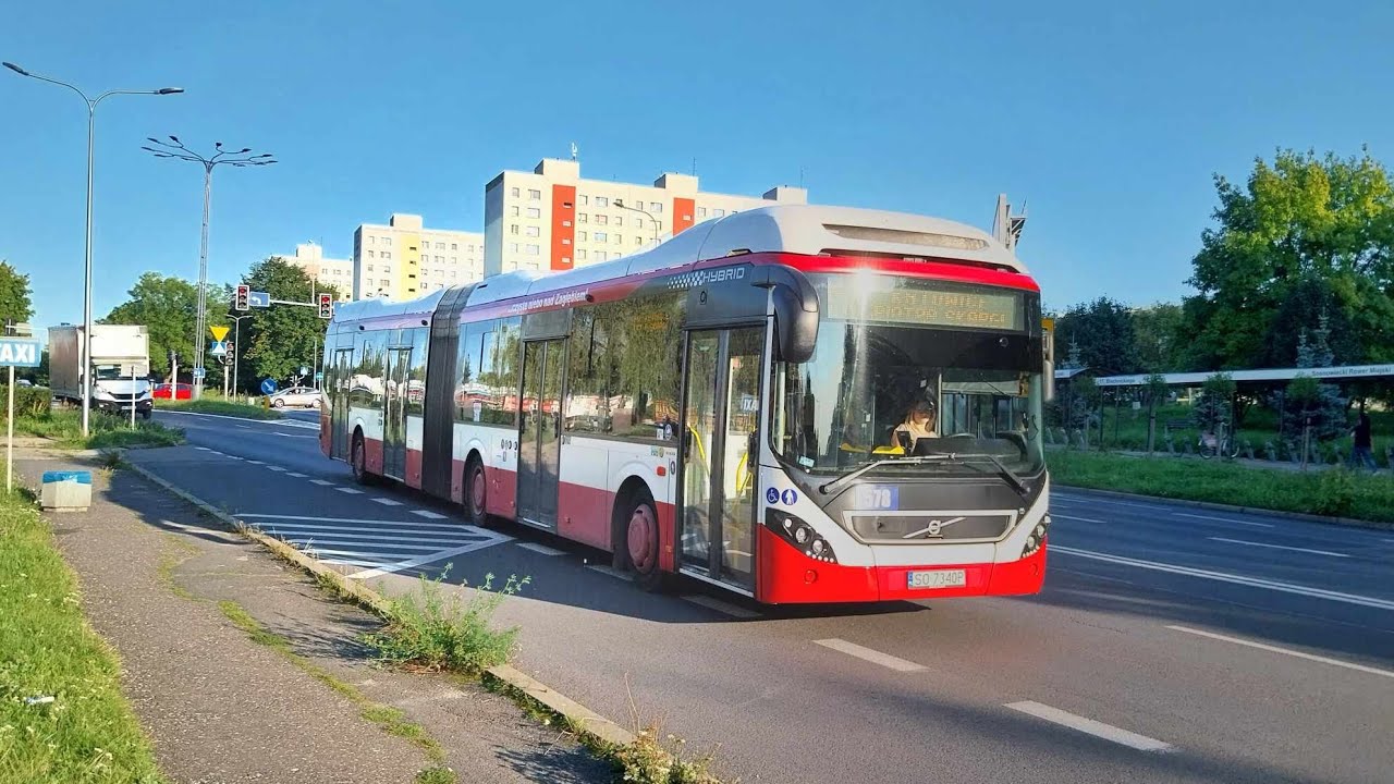 Volvo 7900A Hybrid #578, PKM Sosnowiec (Przejazd, M4)