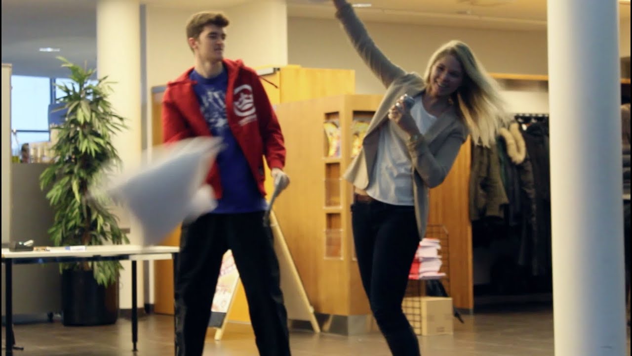 Pillow Fighting With Strangers