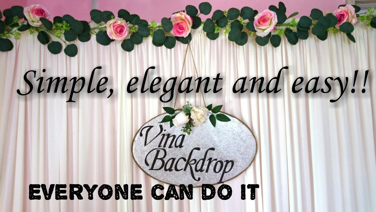 DIY_ WEDDING BACKDROP | SIMPLE and Easy | ENGAGEMENT BACKDROP | WEDDING DECORATION IDEAS |