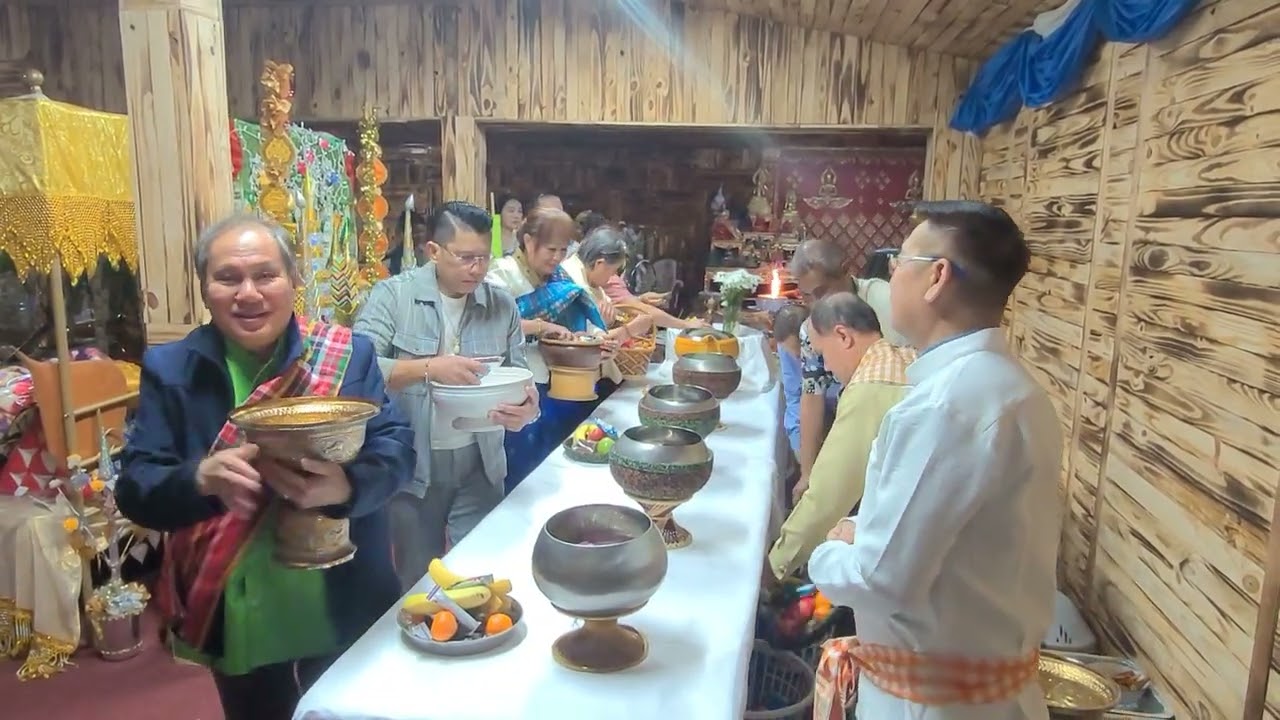 ทำบุญตักบาตรที่วัดลาวในต่างแดนสหัรฐอเมริกา.  Watlao Sirimoungkhoun at Dallas tx 3/7/2026