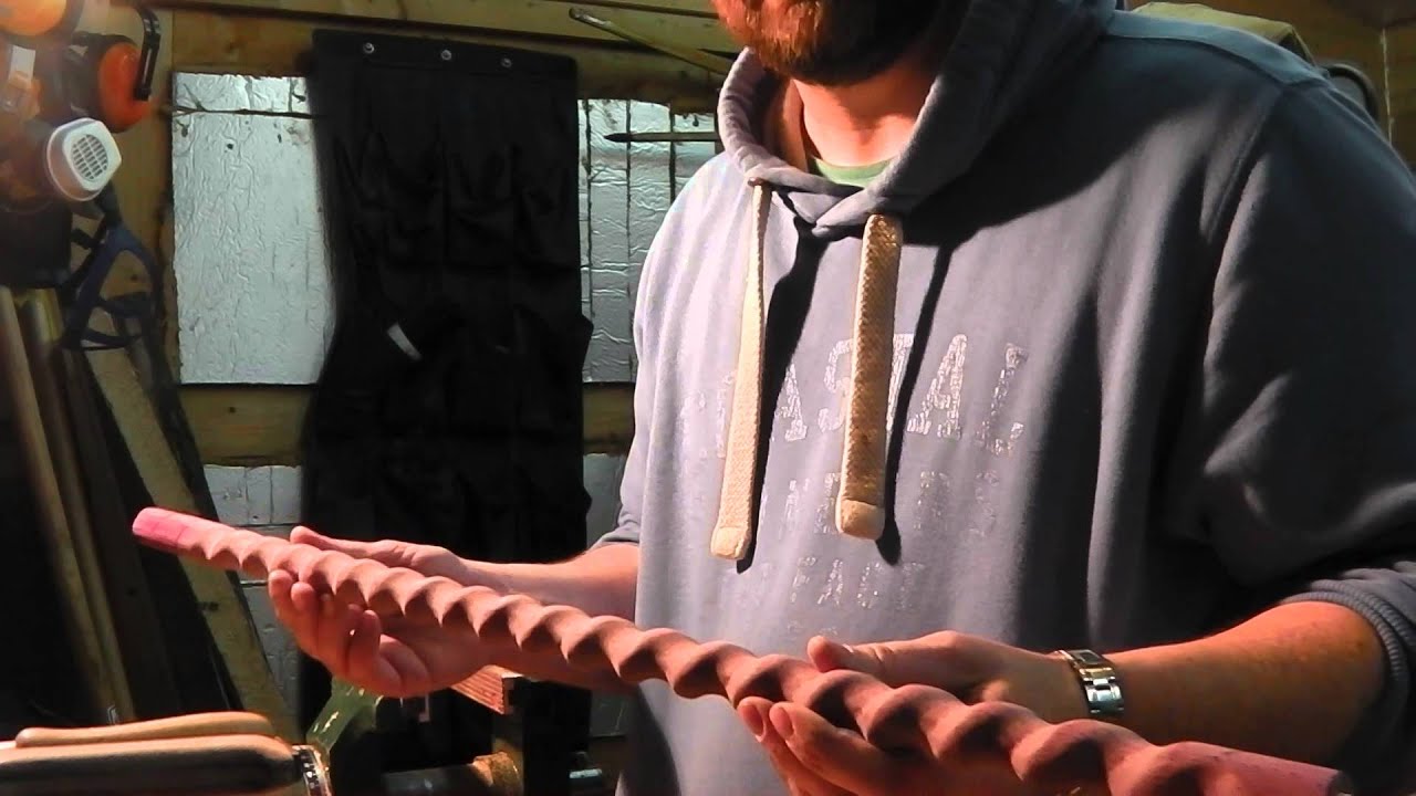 how to make a wooden barley twist/ spiral