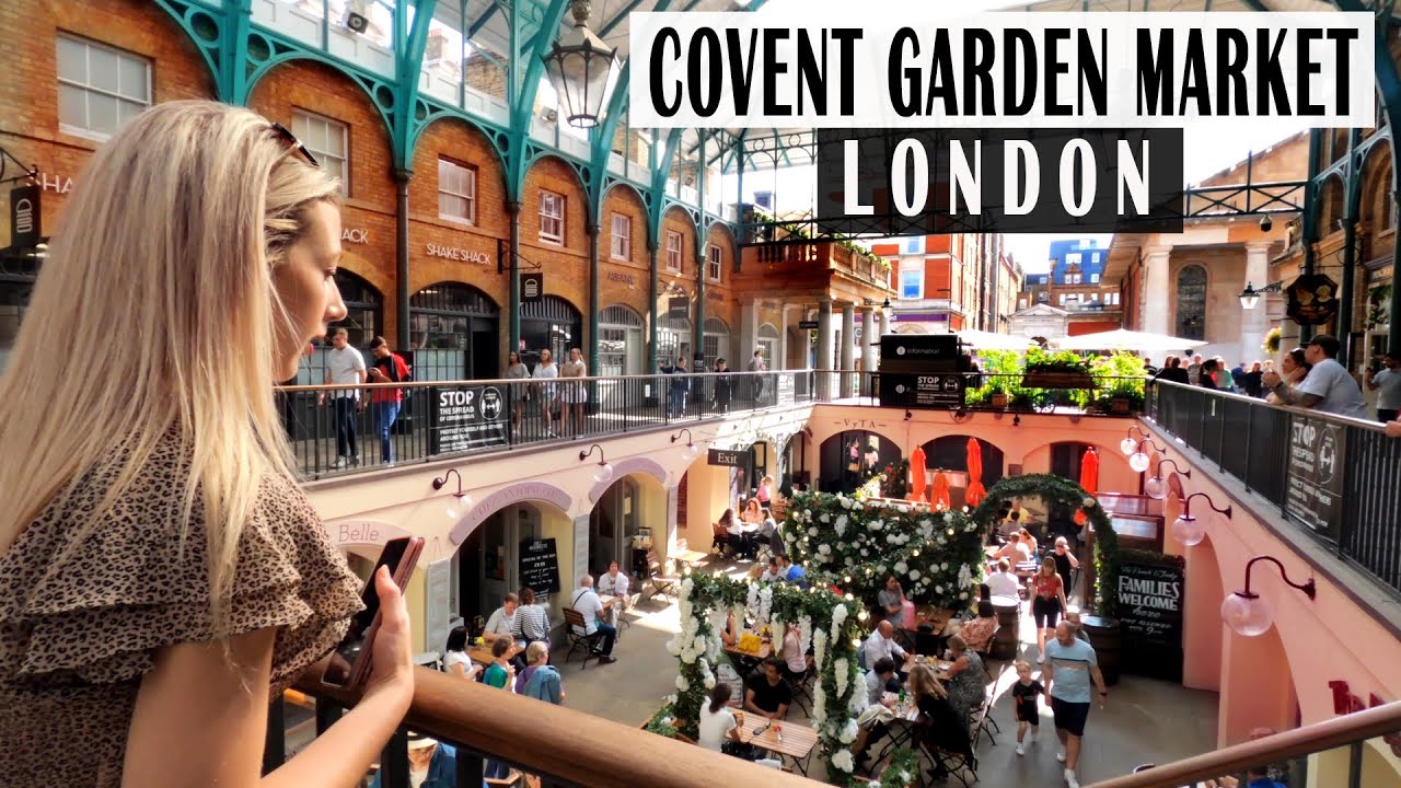 London Walking Tour | Covent Garden Market, London - August 2021 [4K]