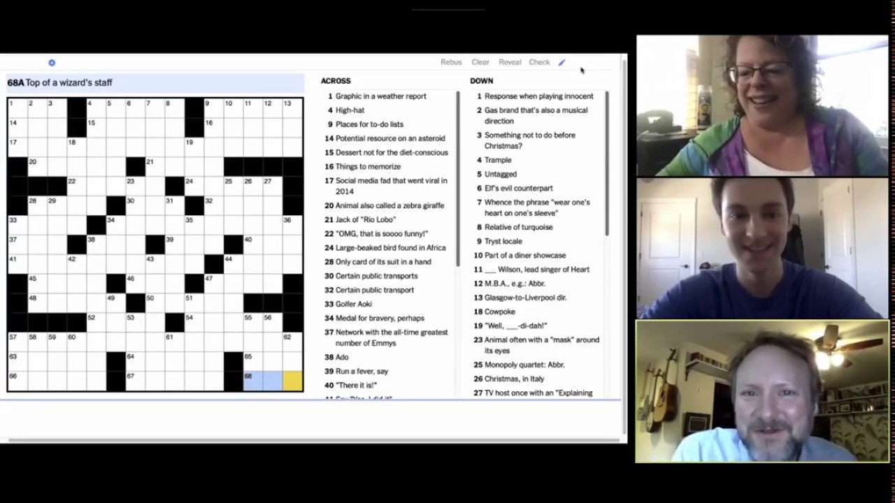 Director Rian Johnson solves the April 2 crossword