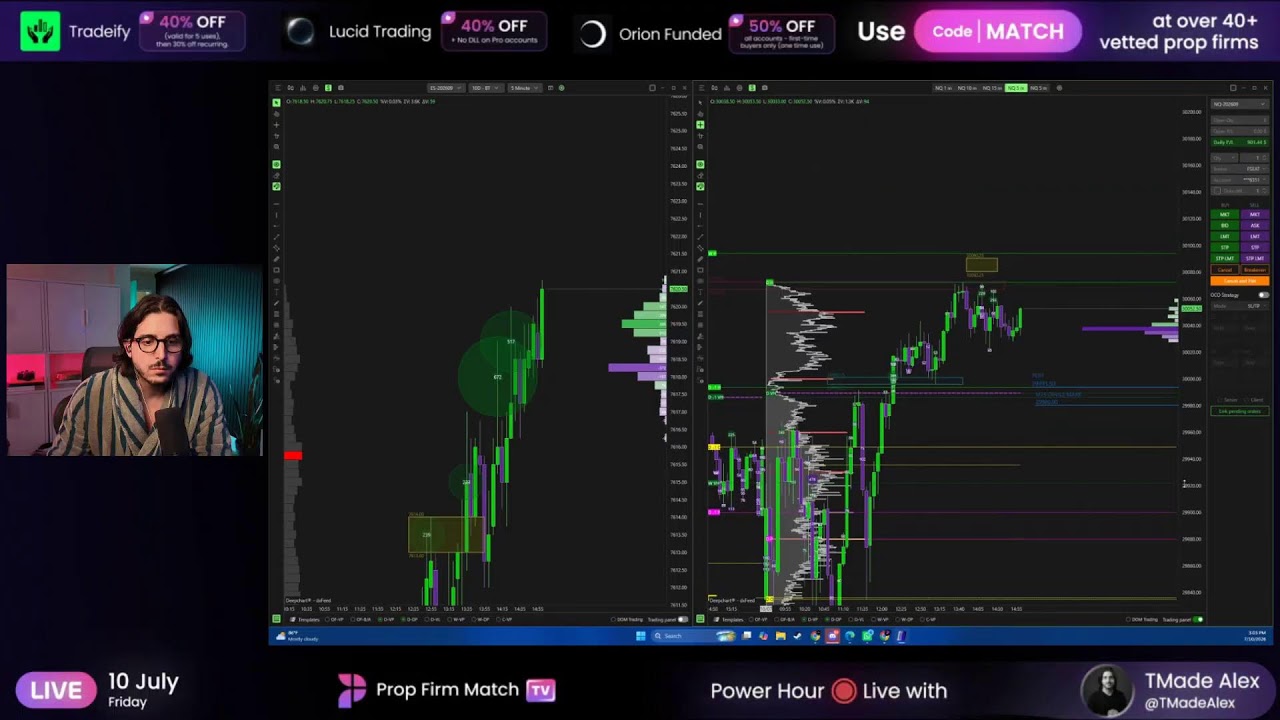Live Futures Trading | London & New York Session | Prop Firm Match TV