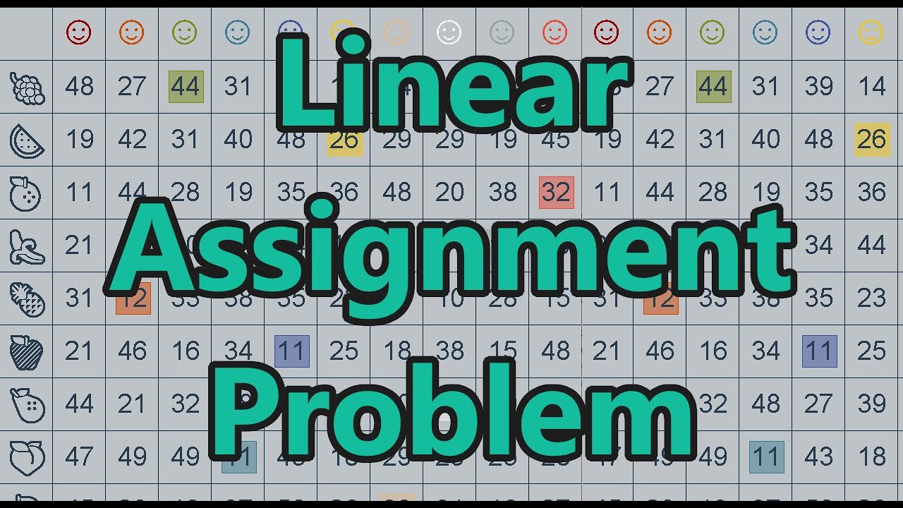 The Linear Assignment Problem