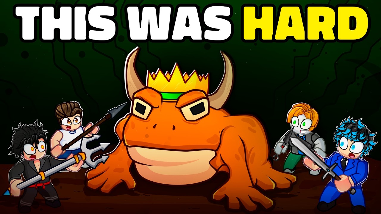 Can 4 Youtubers Defeat the Frog King on 99 Nights in the Forest?