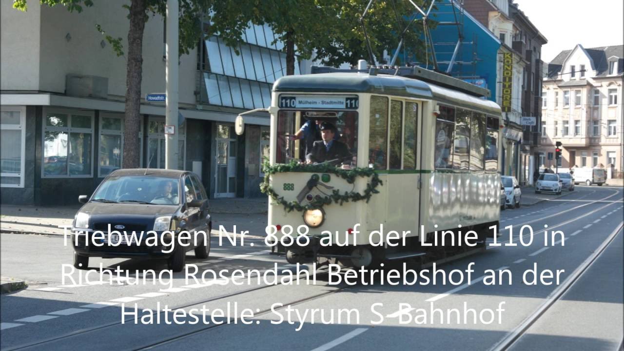 Straßenbahn Mülheim an der Ruhr Letzter Betriebstag Linie 110