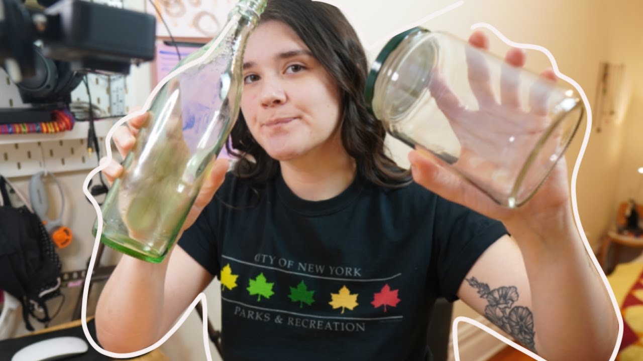 Posca Pens on Glass! (decorating a pickle jar 😎)