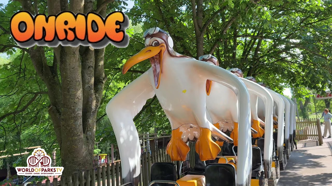 Schwebend durch den Erlebnispark! Albatros Monorail Hochbahn Onride im Erlebnispark Steinau Onride