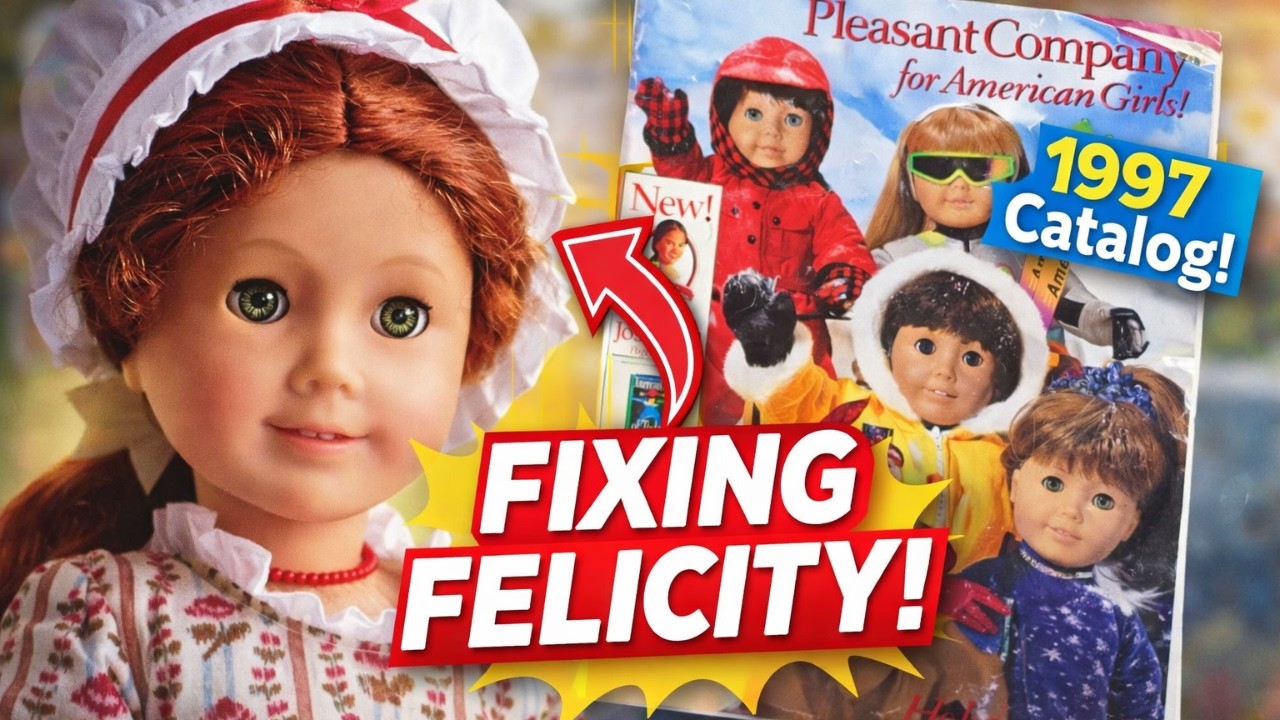 Restoring My 1991 Felicity Doll & Flipping Through a 1997 American Girl Catalog