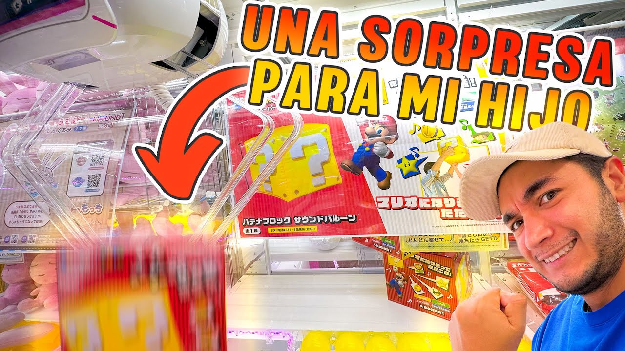 🎁 Asi es la CAJA DE MARIO BROS en MAQUINAS DE GARRA !