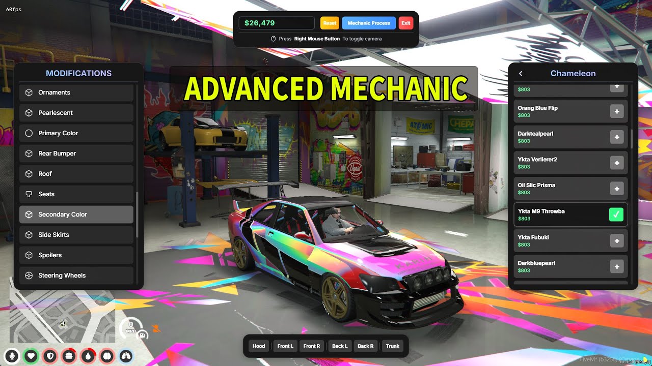 ADVANCED MECHANIC JOB FIVEM | ESX/QBCORE