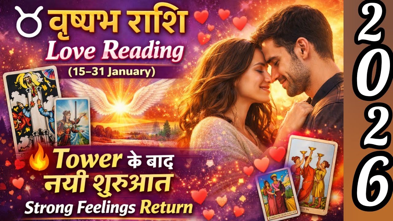 ♉ वृषभ राशि Love Reading (15-31) January 🔥 Tower ke Baad Nayi Shuruaat  Strong Feelings Return Hindi