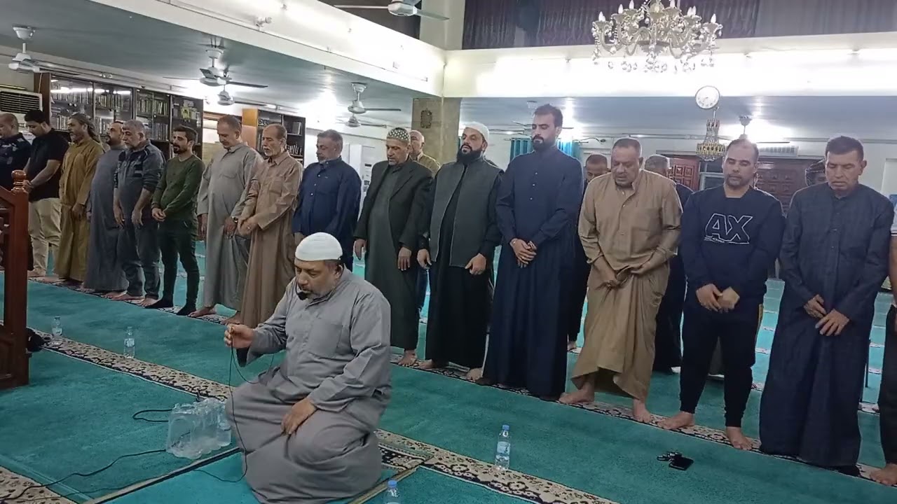 5رقم 13#3#2026 صلاه تراويح في شهر رمضان يوم 24جامع عرفات كان أمام الصلاةدكتور حيدر هادي العودةلرفاعي