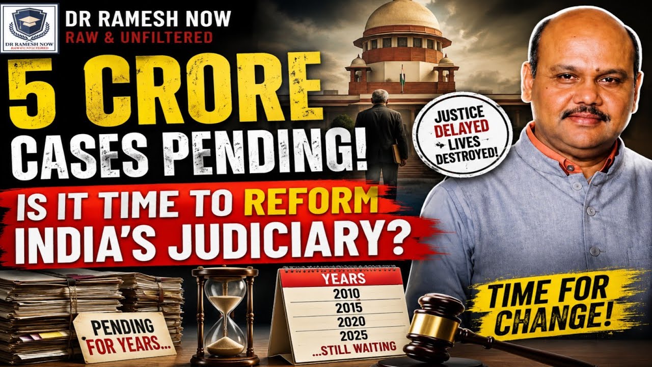 5 crores cases pending | How long must Indians wait for Justice?