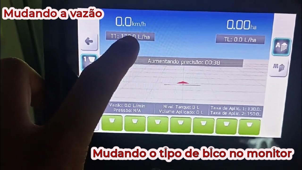 Alterando a taxa de aplicação no gps isoview AGRES EP:05