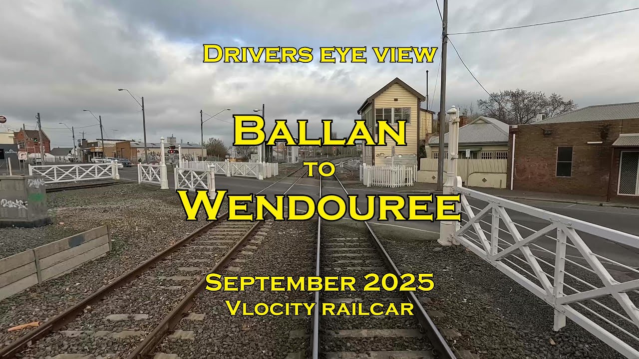 Drivers eye view, Ballan to Wendouree, Sep 2025