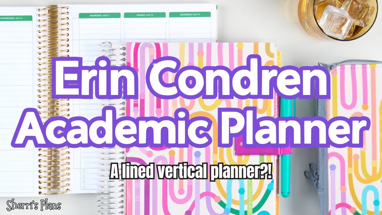 Did Erin Condren make a lined vertical planner?! YES! NEW Academic Planner