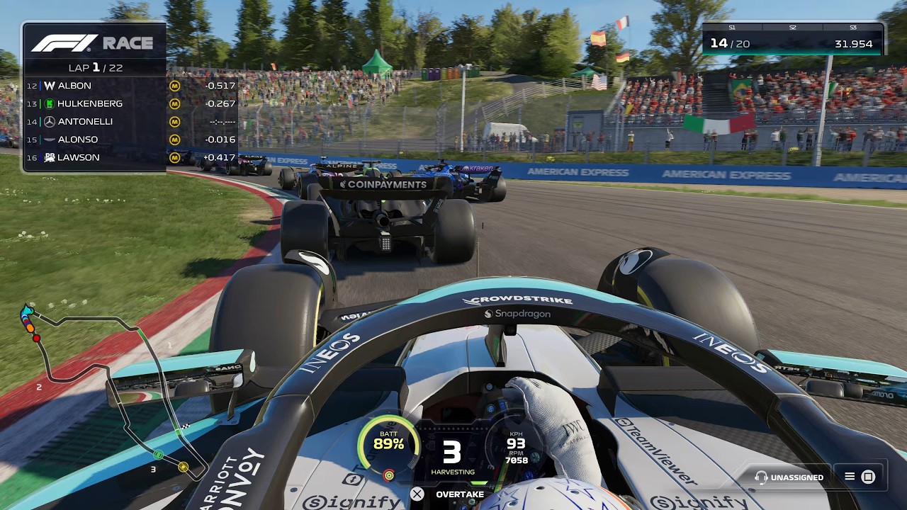 F1 25 | Imola | Mercedes F1 W16 E Performance | Antonelli