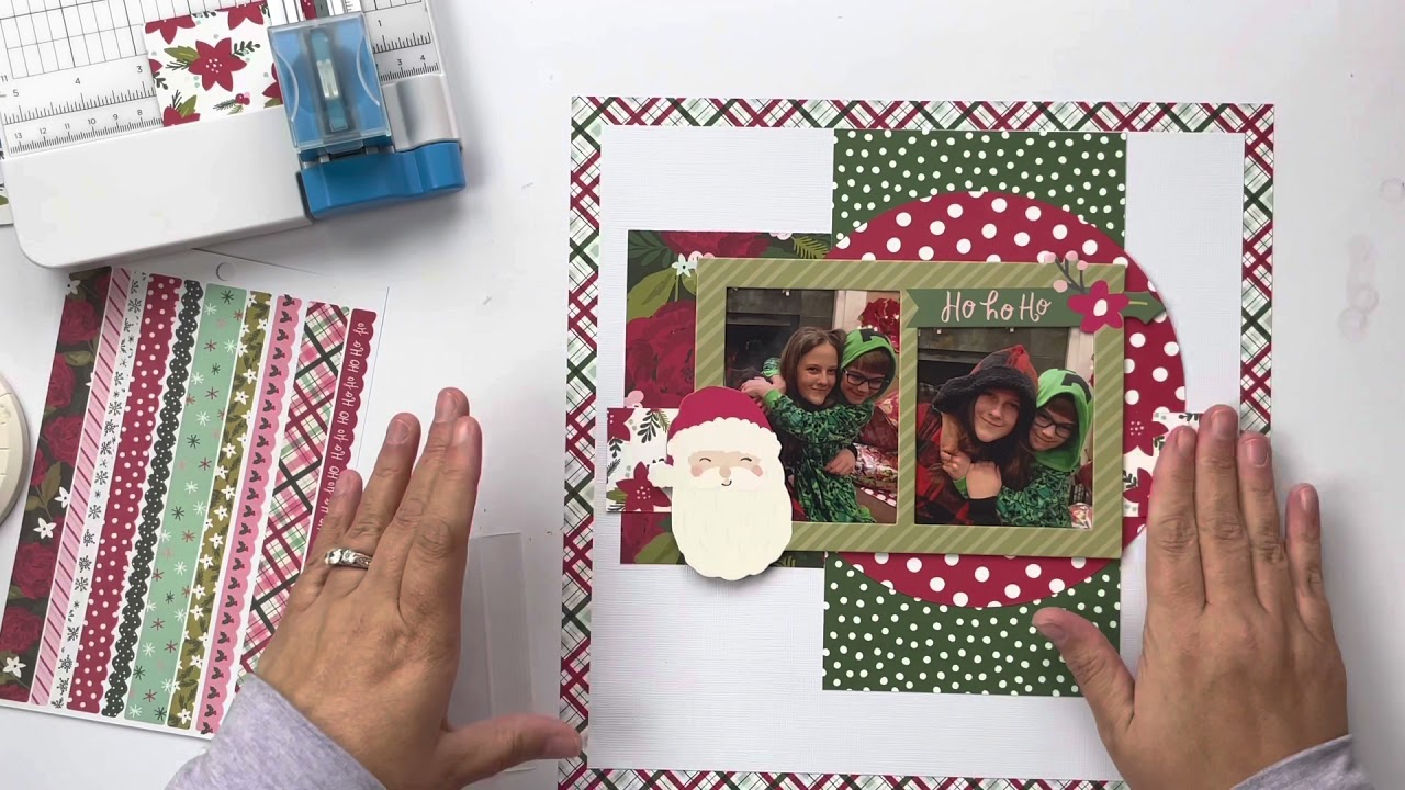 CHRISTMAS SCRAPBOOK LAYOUT - The ScrapRoom Flavors of the Month