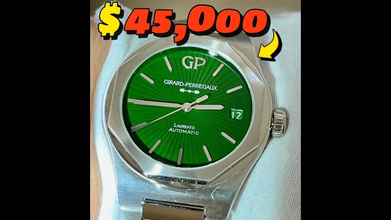 $45,000 Resell ?!?! Girard Perregaux (GP) Laureato Eternity - Grand Feu Green Enamel Dial