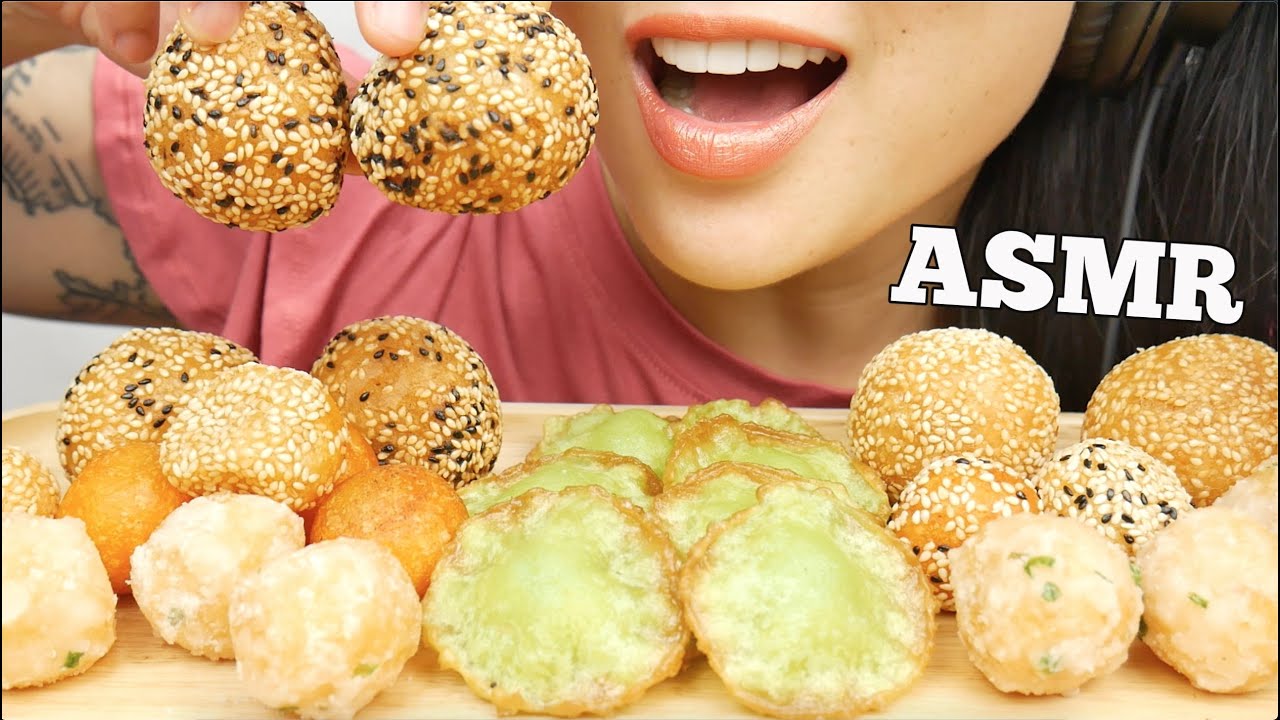 ASMR CRUNCHY FRIED THAI/CHINESE SNACKS STREET FOOD (EXTREME EATING SOUNDS) | SAS-ASMR