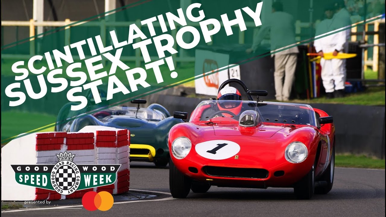 Ferraris, Lotuses and Listers fight in monstrous Goodwood race