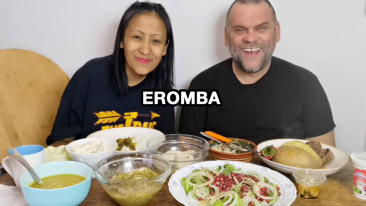 ЕДА ЭРОМБА С ДАЛОМ И РИСОМ / СТЕЙК С КАРТОФЕЛЕМ / ЗЕЛЕНЫЙ САЛАТ / ТАНГКХУЛ МУКБАНГ