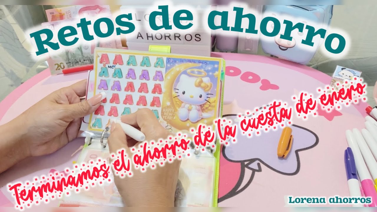 RETOS DE AHORRO💌💵🍀/ Terminamos el reto de la cuesta de ENERO #sistemadesobres #ahorraahora #ahorra
