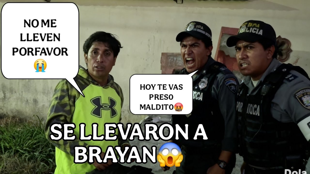 BRAYAN asustado por que llegaron 3 policias armad0s con el