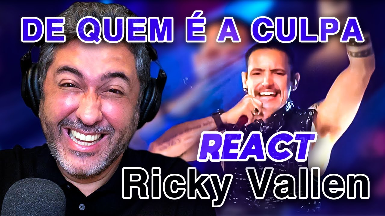 REACT a RICKY VALLEN - DE QUEM É A CULPA | Análise Vocal por Rafa Barreiros