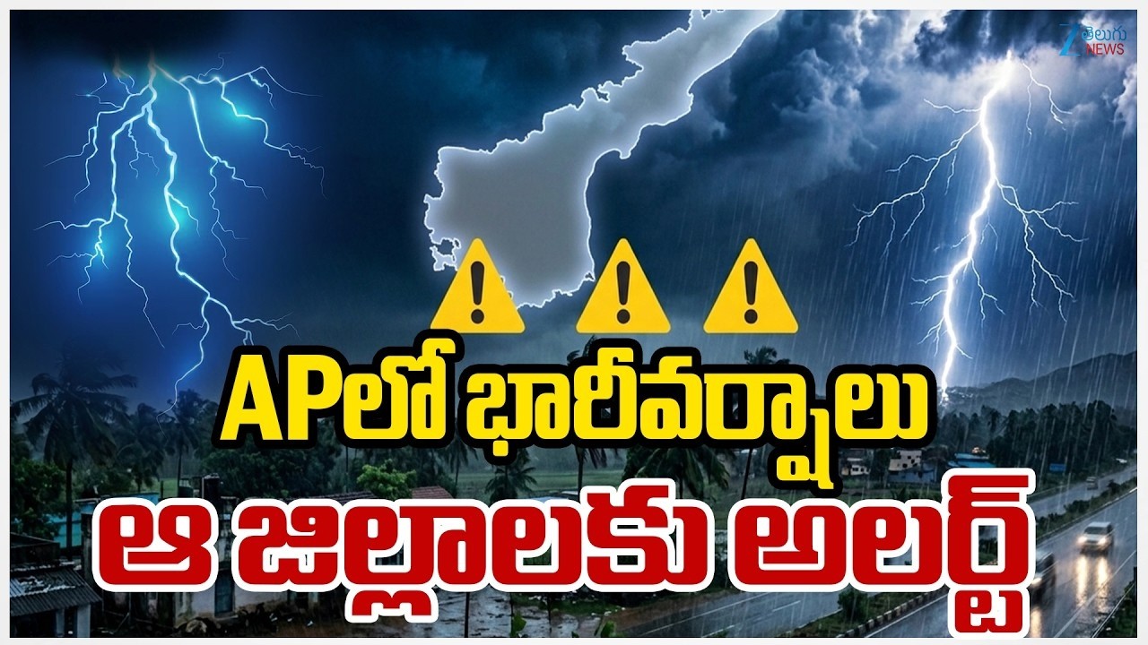 Heavy Rain Alert To AP | Rains | Rains Today In AP | APలో భారీవర్షాలు ఆ జిల్లాలకు అలర్ట్&zwnj;