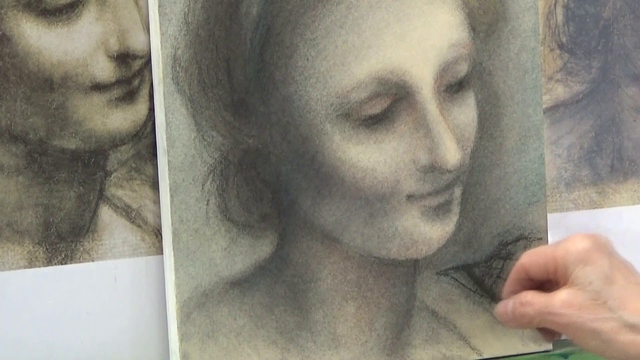 サクラアートサロン大阪「レオナルド・ダ・ビンチに学ぶ 光と影のヒミツ　美しい木炭・パステルで描く部分模写」