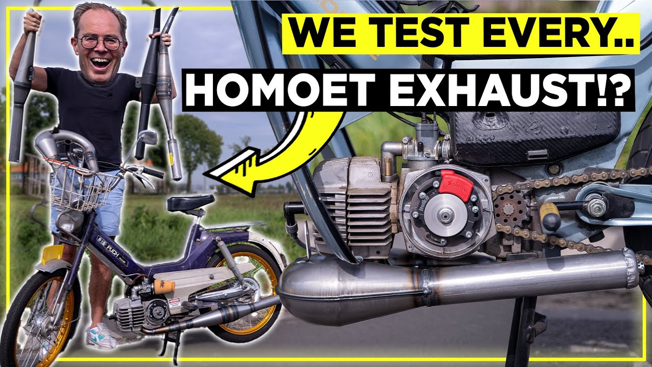 WIR testen die SCHNELLSTEN AUSPUFFE für Puch Maxi! HOMOET P8