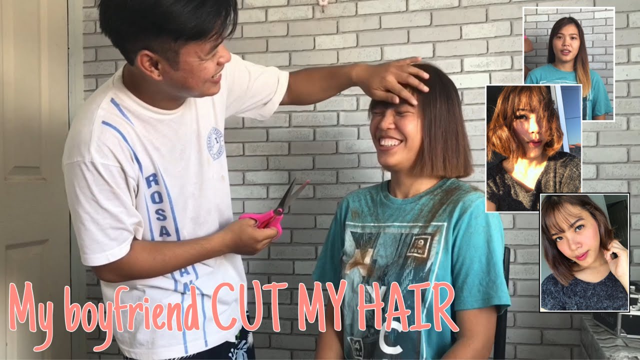 I let my Boyfriend CUT MY HAIR😝😂