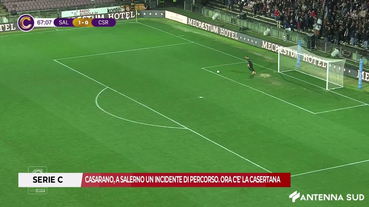 12 FEBBRAIO 2026 - SERIE C CASARANO, A SALERNO UN INCIDENTE DI PERCORSO. ORA C'E' LA CASERTANA