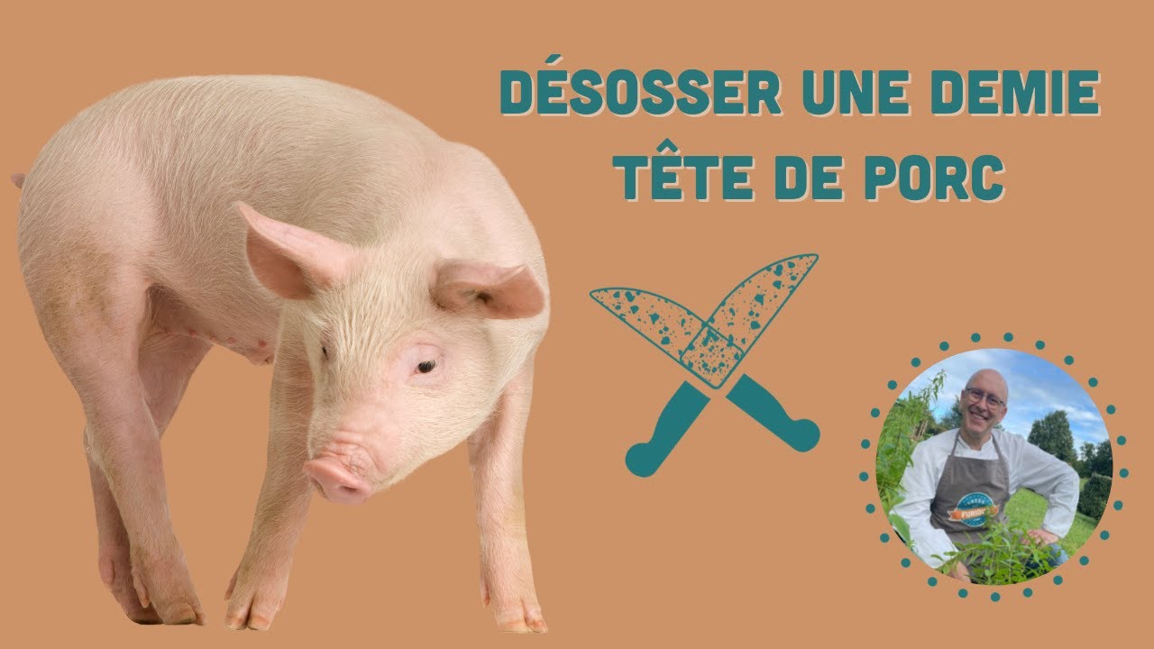 Désosser une demie TÊTE DE PORC | LES BASES