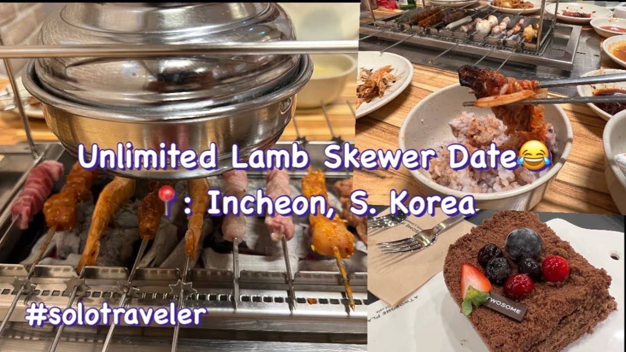 🇰🇷 Korean dinner | Unli Lamb Skewer #datinginkorea