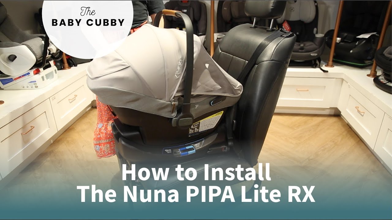 Как установить детское автокресло Nuna PIPA Lite RX (все три способа)